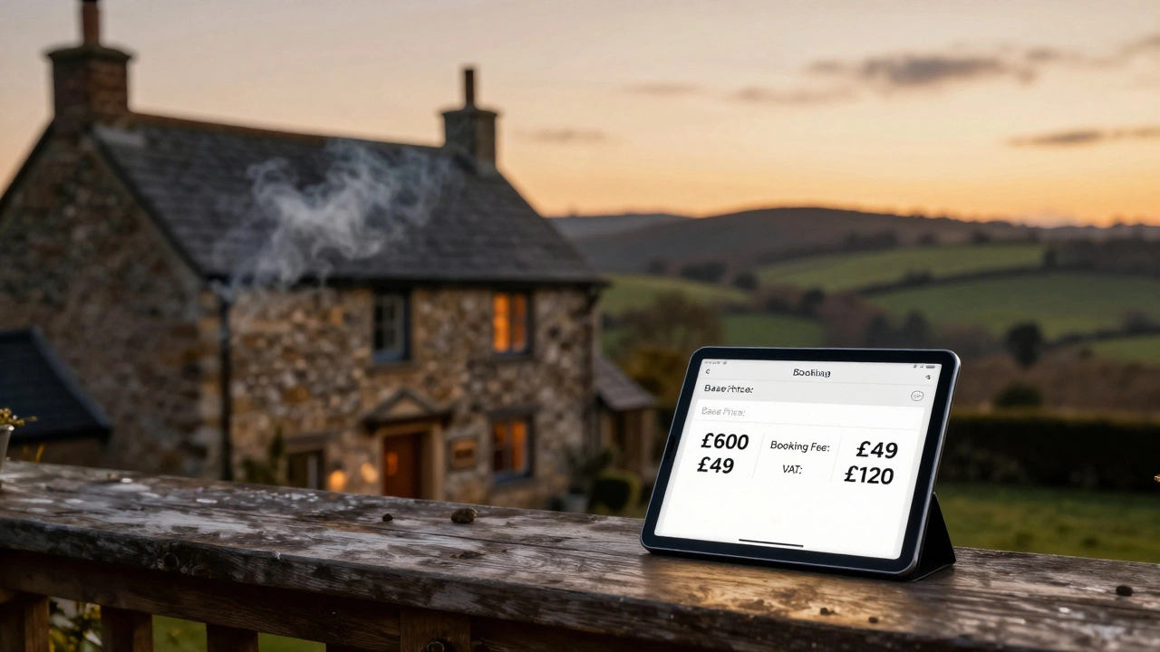 How much is Sykes Cottages booking fee?